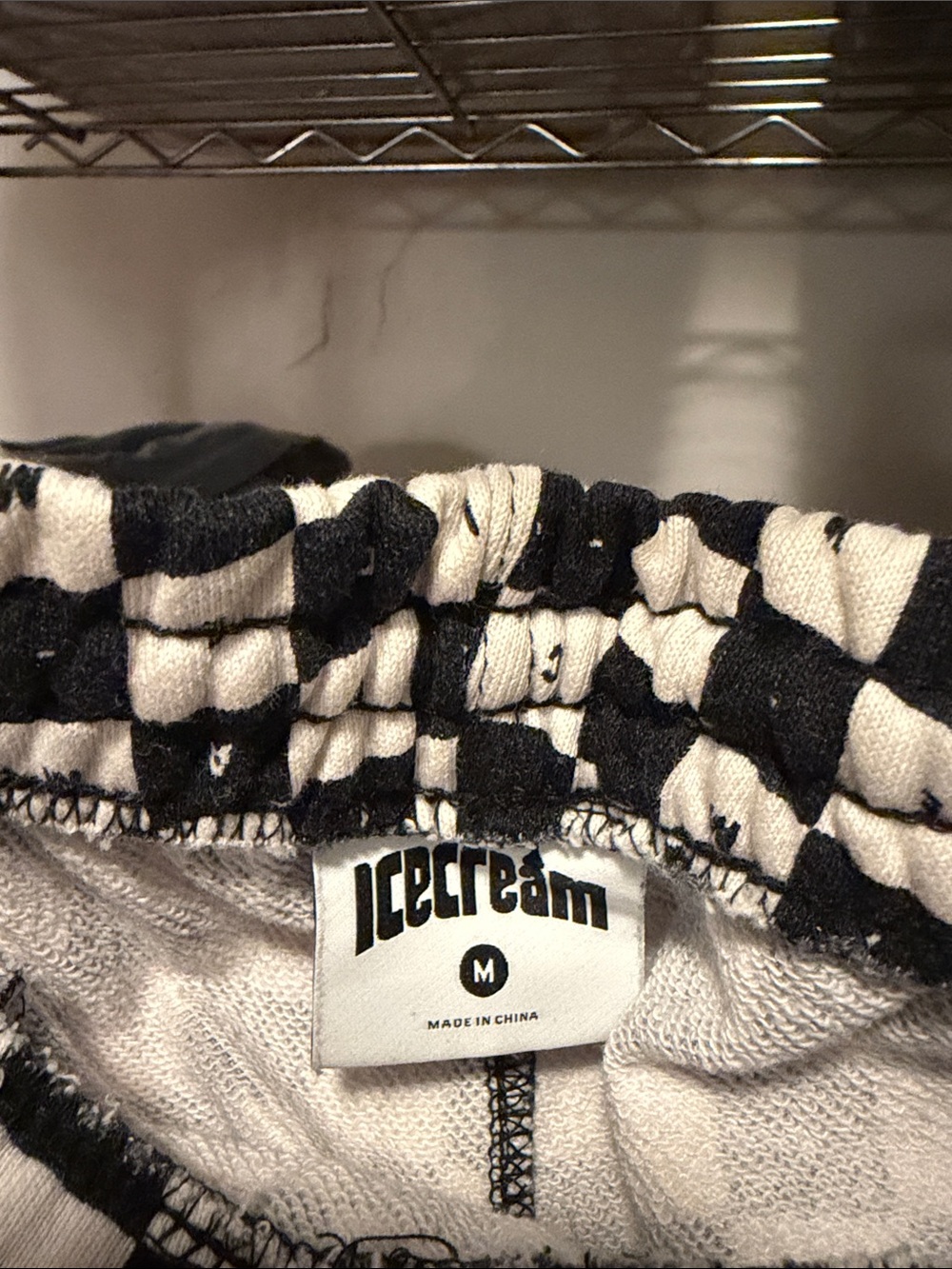 Ice Cream Black & White Checkerboard Joggers - Picture 11 of 12